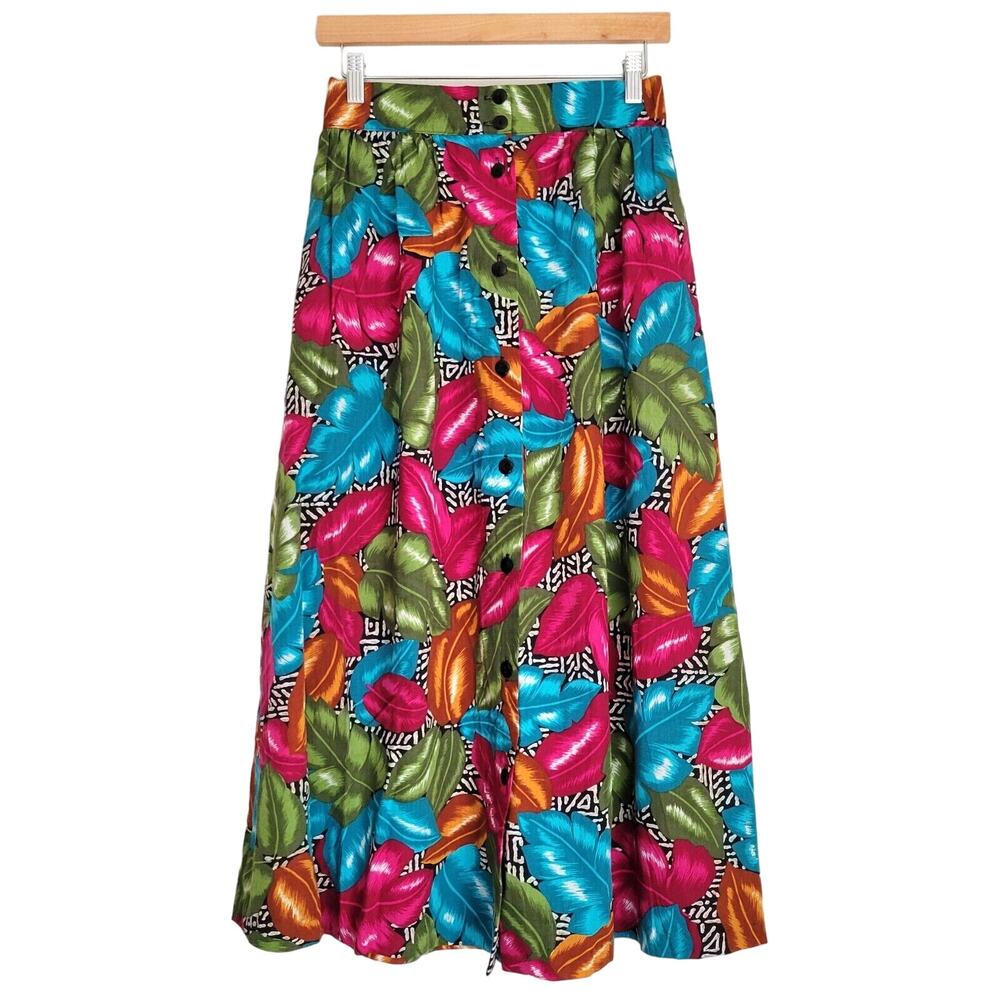 Cristin Stevens Skirt Medium Tropical Vintage